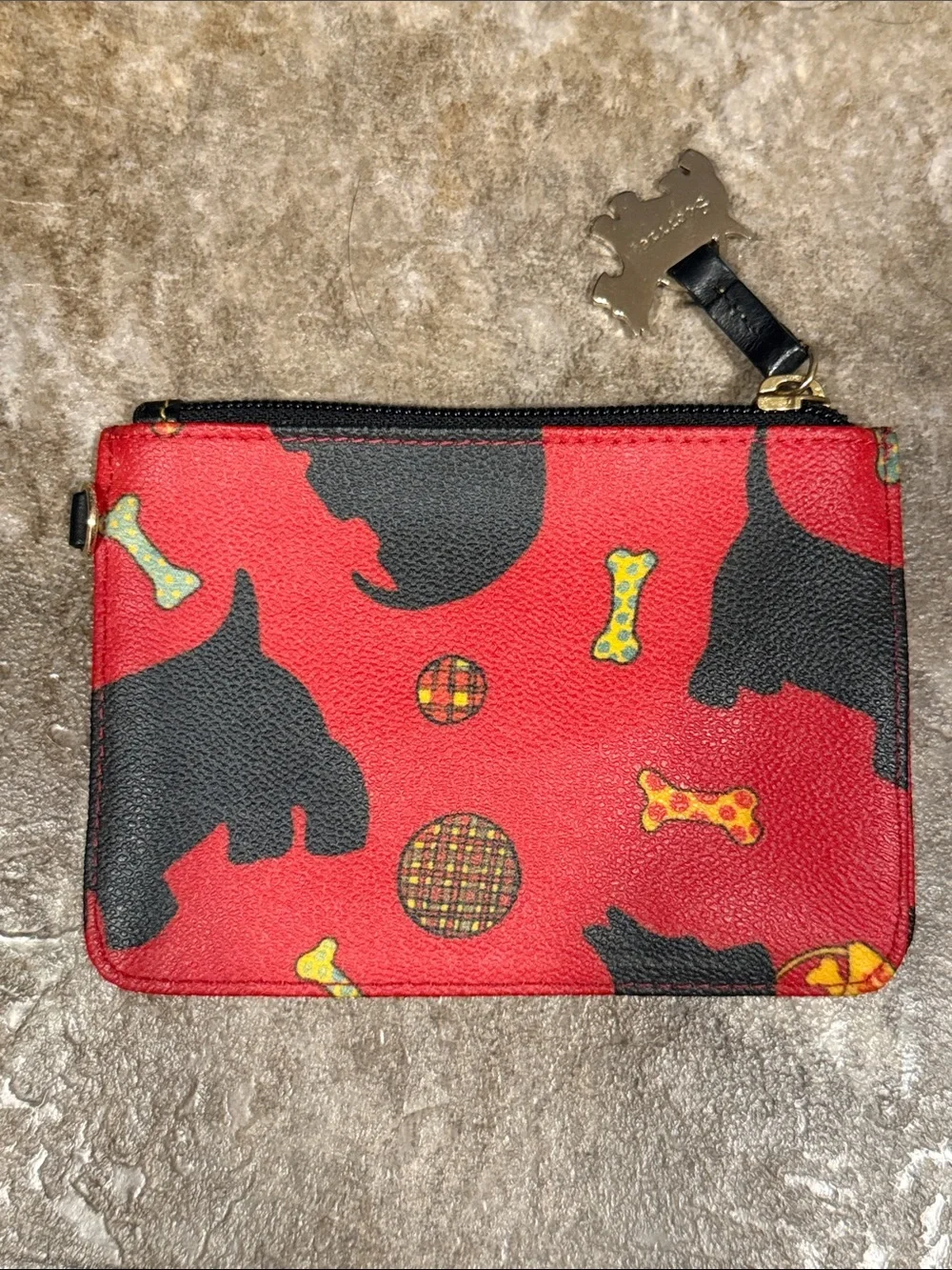Dooney & Bourke Scottie Coated Canvas Zip Pouch